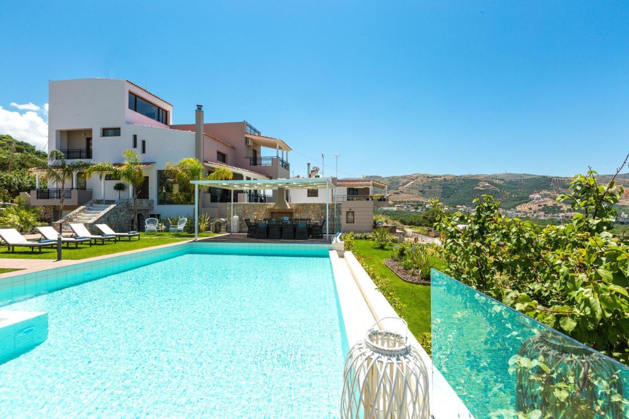 Villa Anemeli - Luxury Pool Villa With Gorgeous Seaview كيساموس المظهر الخارجي الصورة