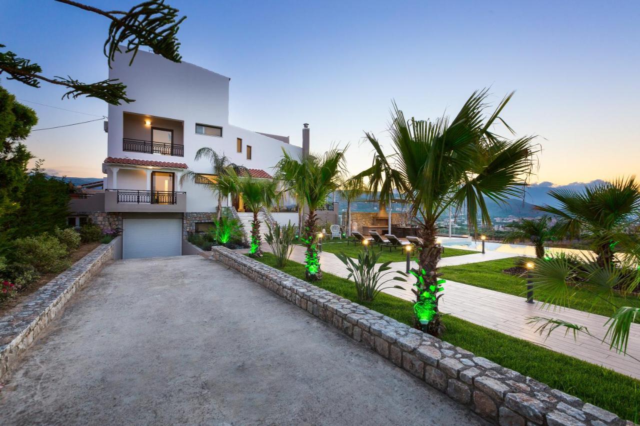 Villa Anemeli - Luxury Pool Villa With Gorgeous Seaview كيساموس المظهر الخارجي الصورة