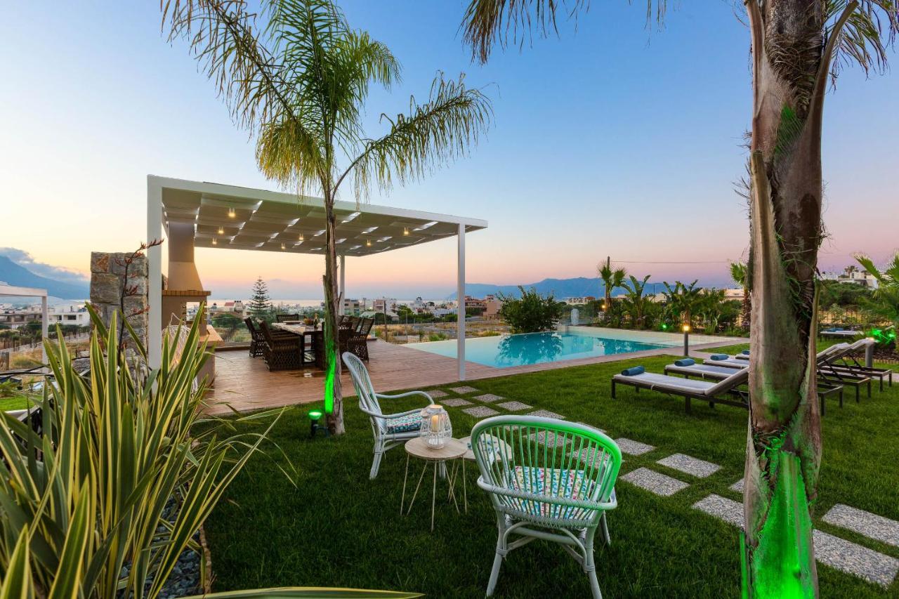 Villa Anemeli - Luxury Pool Villa With Gorgeous Seaview كيساموس المظهر الخارجي الصورة
