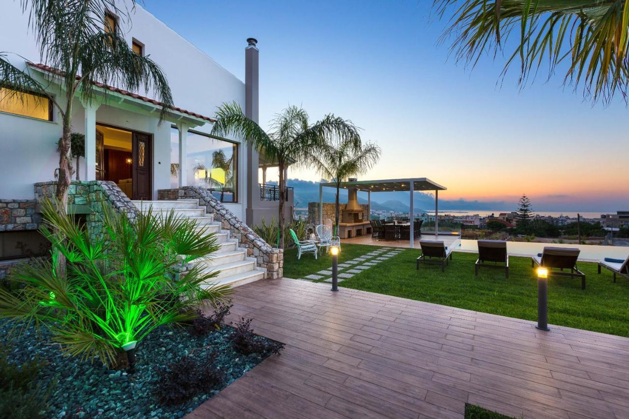 Villa Anemeli - Luxury Pool Villa With Gorgeous Seaview كيساموس المظهر الخارجي الصورة